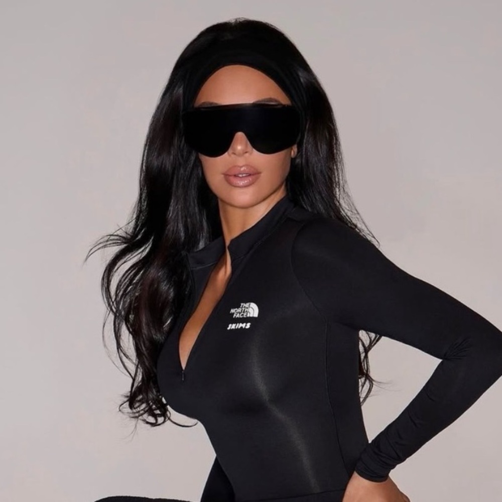 NWT The North Face x Skims Refina Bodysuit Onyx Black Catsuit Ski Base Layer